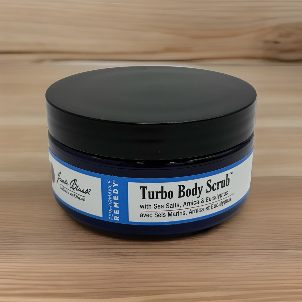 Jack Black Turbo Body Scrub muscle‎ soak 10 oz Arnica & Eucalyptus NOS